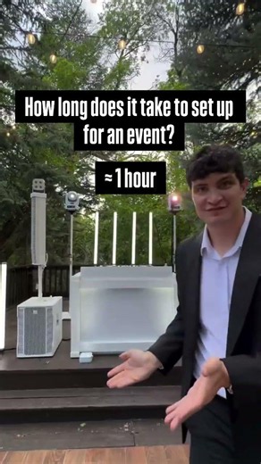 How long does it take to set up your DJ set up at an event?