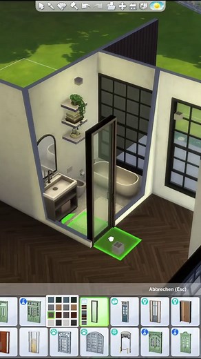 Building a Tiny Contemporary House in The Sims 4