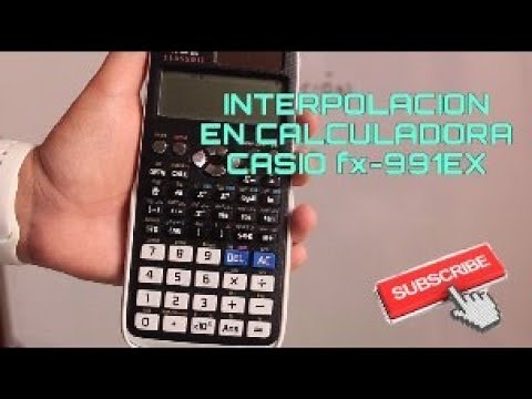 Interpolación en calculadora casio fx 991EX