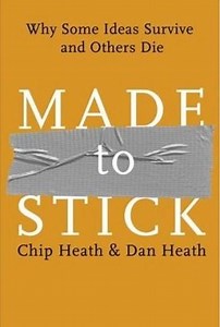 Made to Stick: sticky ideas book has awesome cover