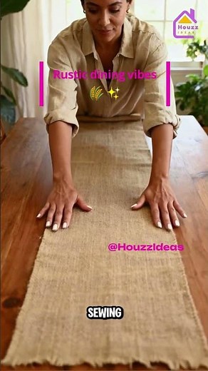No-Sew Burlap Table Runner 🌾 Rustic Dining Makeover!