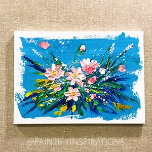 😍 Abstract Flowers Super Easy Painting Ideas | Paintify