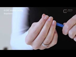 Mounting Video E-DAT Modul Cat 6A Keystone