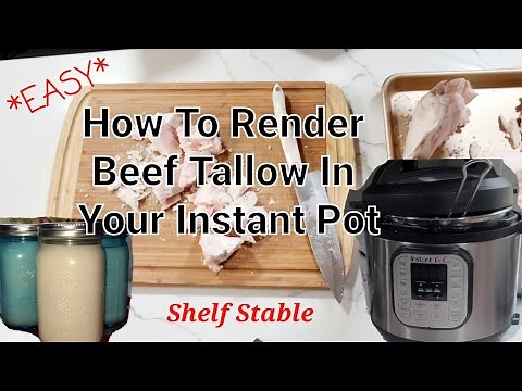 How To Make Beef Tallow In Your Instant Pot (1hr recipe & Shelf Stable)