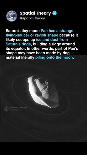 Saturn’s Moon Looks Like a Flying Saucer