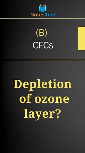 Which gas causes depletion of ozone layer?