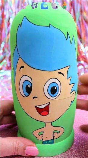 ASMR UNBOXING Bubble Guppies Nesting Dolls Review ❤️#shorts #asmr #bubbleguppies #trending #viral