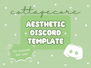 Aesthetic Cottagecore Discord Template for Creators - Etsy