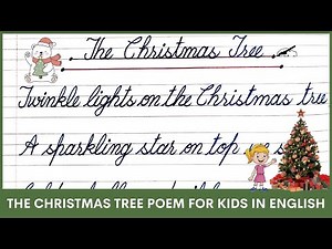 The Christmas Tree Poem for Kids in English | Christmas Day Poem | Merry Christmas Poem English