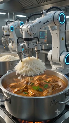 🤯 AI Robot Chicken Biryani Factory! 1000 Meals Every Minute 🍗🍛