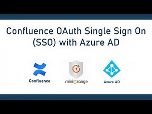 Azure AD Single Sign On (OAuth SSO) | Login into Confluence using Azure AD/Entra ID | Azure AD SSO
