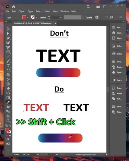 Tips How to Use color picker Tool in Adobe Illustrator 2026 #shots #logo