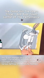 The moment Bugs Bunny realizes the stage is his playground now 🎭🐰 What was supposed to be serious opera instantly becomes slapstick perfection, with Elmer promoted to unwilling performer. This is peak Looney Tunes energy — confidence, chaos, and zero permission asked. Tell me your favorite Bugs Bunny takeover moment 🎶😂 #bugsintheopera #elmerfuddproblems #classiccartoons #slapstickgenius #goldenageanimation [ "Rabbit of Seville" (1950), Warner Bros. Looney Tunes theatrical cartoon short direc