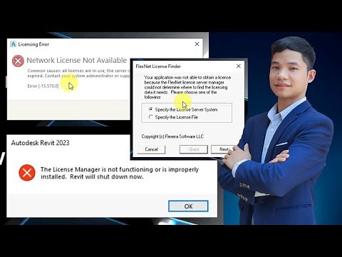 Khắc phục lỗi Network License Not Available khi cài REVIT 2022, REVIT 2023, REVIT 2024 - Cách 1