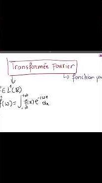Transformer de Fourier #youtube #maths #science