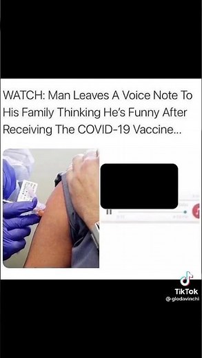 Guy sends funny voice mail after getting Covid vaccine