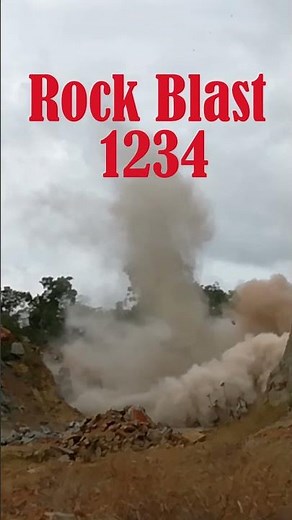 rock controlled blasting using high explosives💥💥💥🔥💯💯 #construction #mining #blasting