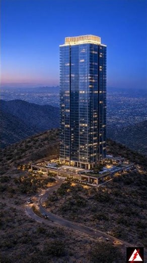 60-Story Hillside Skyscraper Built in 40 seconds #shorts