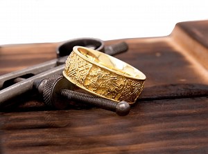 Gold Celtic Ring, Celtic Dragon Ring, Celtic Knot Ring, Irish Knot Band, Solid 14k Yellow Gold, Medieval European Wedding Ring, Irish Band - Etsy