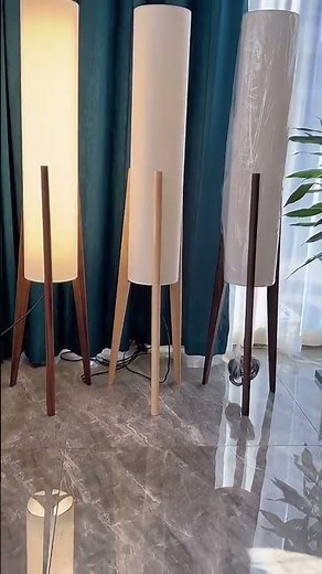 Minimalist Wood Floor Lamps | Cozy Home Lighting Aesthetic ✨