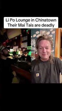 Li Po Lounge in Chinatown, their Mai Tais are deadly #duet #chinatown #sanfrancisco #maitai #bar #sf