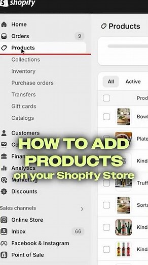 How to add products on Shopify