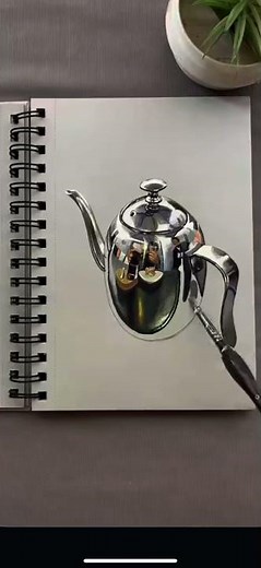 Watercolor Painting: How to Paint Realistic Metal Textures & Reflections 🎨