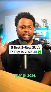 5 Best 3-Row SUVs To Buy in 2026 🚙✅ #carbuying #carshopping #carfinance #personalfinance #suv