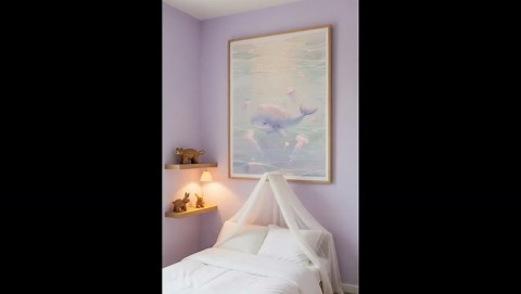 Lavender Whale Nursery Wall Art Print, Watercolor Baby Room Decor, Baby Shower Gift, Gender Neutral Above Crib - Etsy