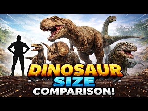 Dinosaur vs Human Size Comparison | How Big Were Dinosaurs Compared to Humans?