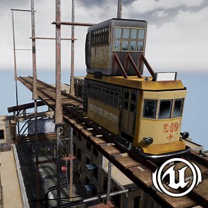 UE4 - Dieselpunk Street Scene (Modular)