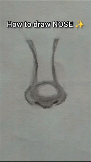 How to draw NOSE ✨ (pt.02)#NOSE #drawing #sketch #sketch #drawing tutorial #pencil drawing