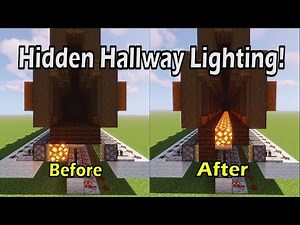 How to Make Hidden Hallway Lighting! | Tile-able Block Swapper | Minecraft Redstone Tutorial