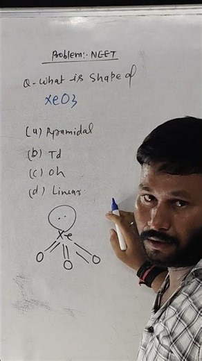 What is shape of XeO₃shape of XeO₃ | VSEPR Theory | NEET Chemistry Short