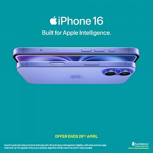 1.8M views · 161 reactions | Save £144 on the iPhone 16 plus pay nothing upfront when you upgrade today. Built for Apple Intelligence, the personal intelligence system that helps you write, express yourself, and get things done effortlessly. Available with 125GB of data and up to 6 months free Apple Music, all on the UK’s best network for over 11 years in a row. | EE | Facebook