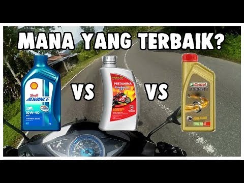 Review Oli Shell Advance AX7, Castrol Power 1, dan Enduro 4T Racing