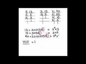 How to find the LCM & HCF of 12 15 and 40 / How To Find The LCM & HCF Of three numbers