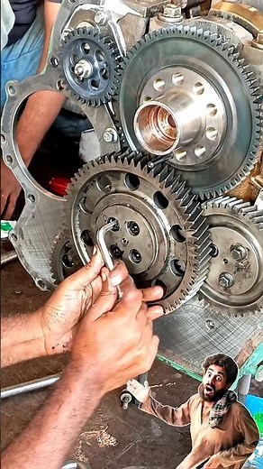 Diesel Engine Repairing Mechanic Skills! #automobile #repair #short #mechanic