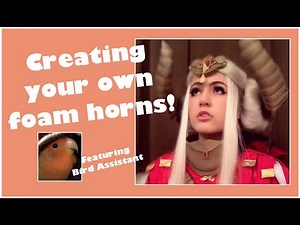 How I makes my own foam horns (free pattern in the description)