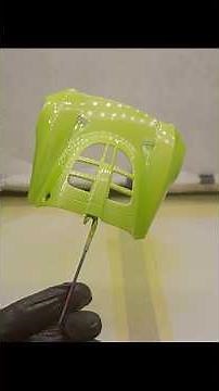 Model car paint job from primer to polish #asmr #detailing #shorts