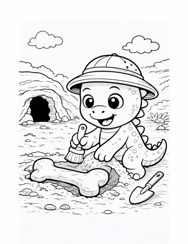 Dinosaur Fossil Coloring Pages for Toddlers Ages 2–5 | Dino Fossils Coloring Book | Simple Preschool Printable PDF Activity - Etsy