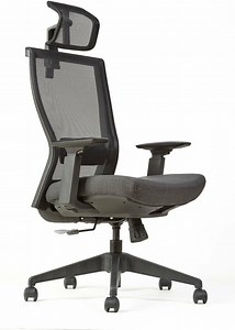 Καρέκλα Γραφείου με Ανάκλιση και Ρυθμιζόμενα Μπράτσα M5 M5-B-PDH-POR96-ME109 Aνθρακί ΘΕΣΙΣ