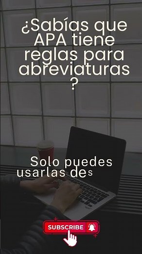 Reglas de abreviaturas en APA 7 📌