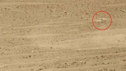 Perseverance rover - Mars helicopter manoeuvre captured