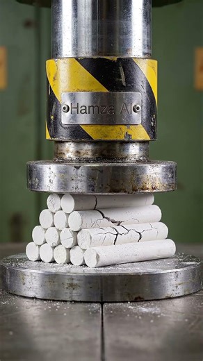 Chalk sticks bundle hydraulic press