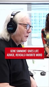 Gene Simmons shares his simple life philosophy with Jim Kerr, and notes one of the most useful words in his vocabulary: ✨schmuck✨. | Q104.3 FM
