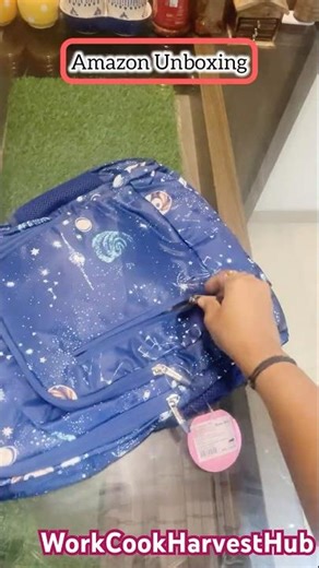 💙#whatibought | Amazon Unboxing #asmrsounds #schoolbag #shorts #trending ✨