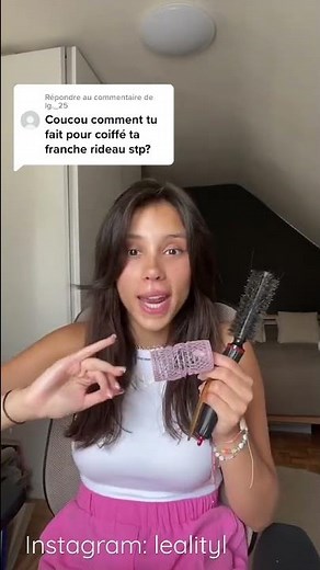 Tutorial on how to style my curtain bangs?