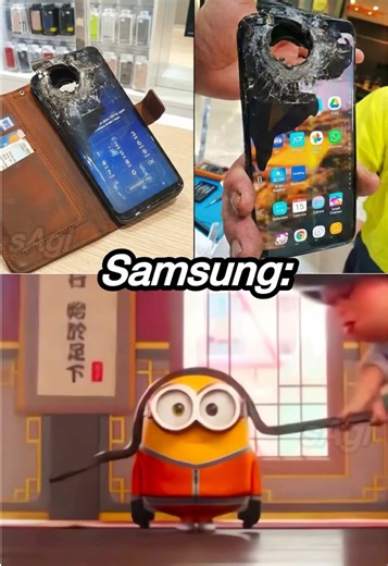 Samsung phones are built different 🗿 #memes #meme #apple #samsung #minions