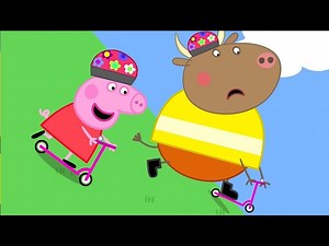 Racing Mr Bull 🛴 | Peppa Pig Tales Full Episodes - Videos For Kids